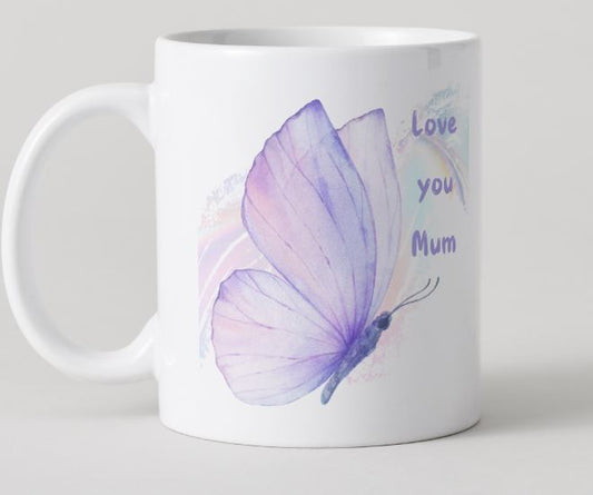 Love you Mum Mug - Butterfly 3