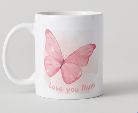 Love you Mum Mug - Butterfly 2