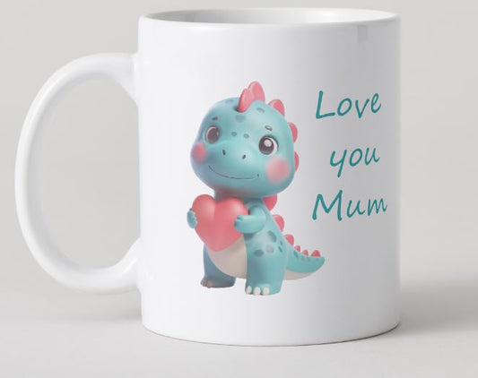 Love you Mum Mug - Dinosaur