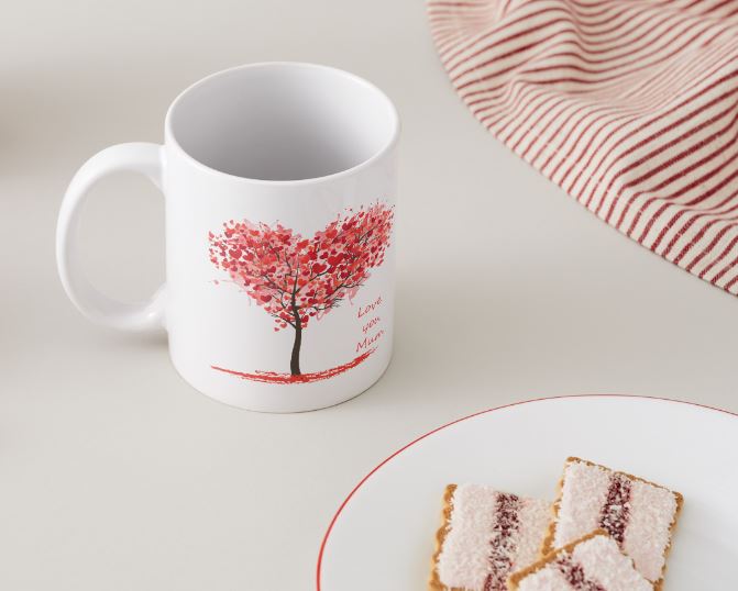 Love you Mum - Mothers Day Mug Set - Heart Tree