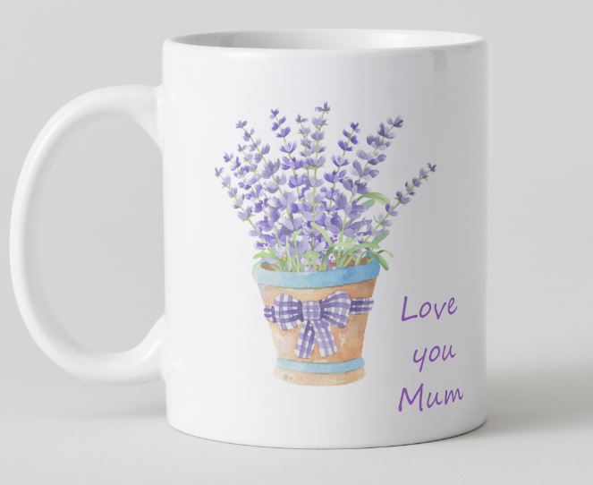 Love you Mum - Mothers Day Mug Set - Lavender