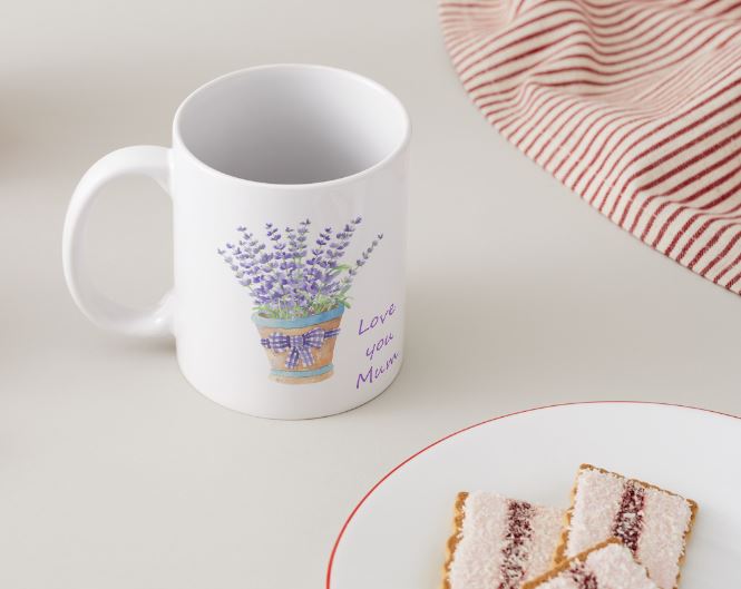 Love you Mum - Mothers Day Mug Set - Lavender