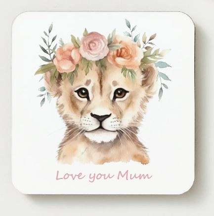 Love you Mum - Mothers Day Mug Set - Lion Cub