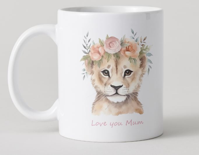 Love you Mum - Mothers Day Mug Set - Lion Cub