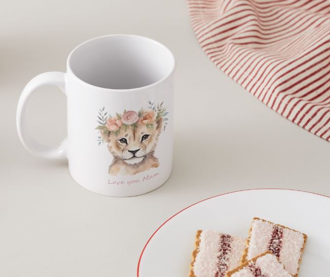 Love you Mum - Mothers Day Mug Set - Lion Cub