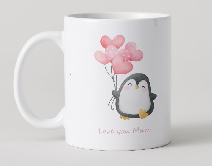 Love you Mum - Mothers Day Mug Set - Penguin 2