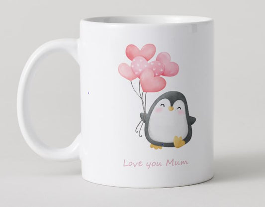 Love you Mum Mug - Penguin 2