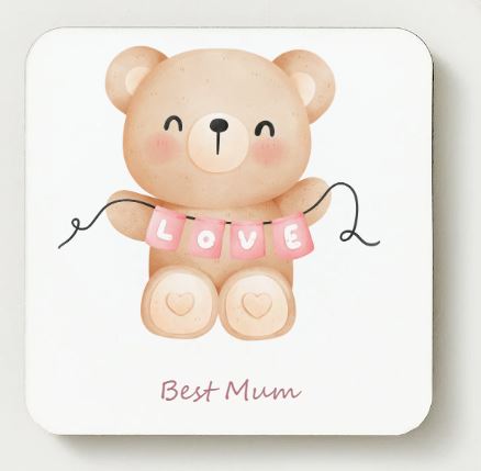 Best Mum - Ceramic Coaster - Best Mum 1