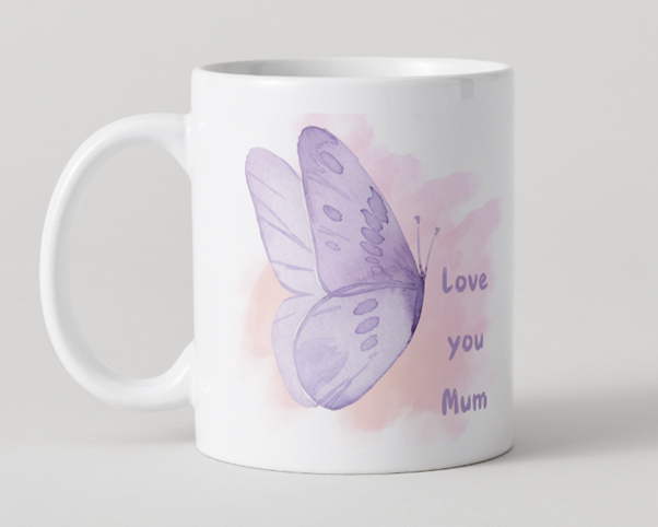 Love you Mum Mug - Butterfly 5