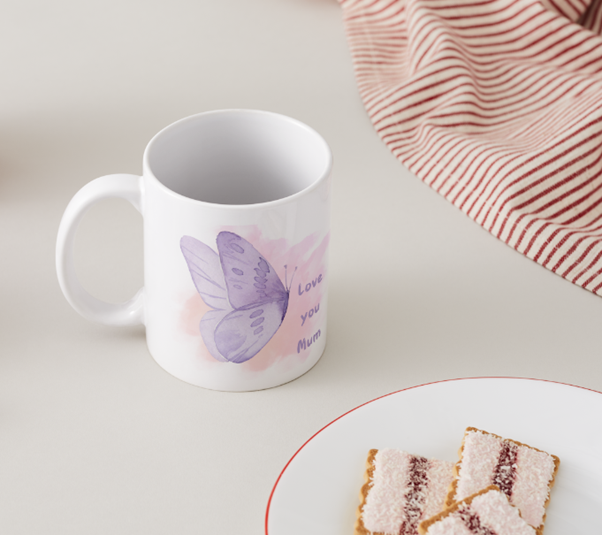 Love you Mum Mug - Butterfly 5