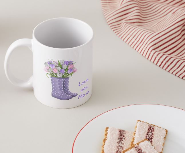 Love you Mum - Mothers Day Mug Set - Wellies 2