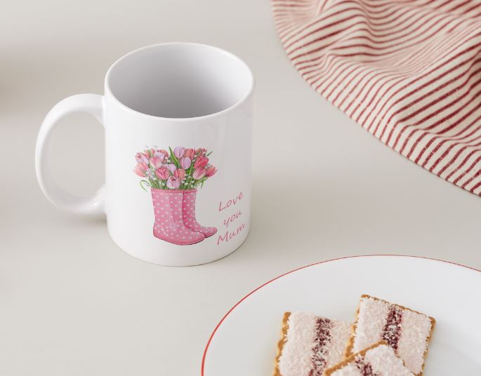 Love you Mum - Mothers Day Mug Set - Wellies 3