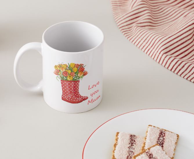 Love you Mum - Mothers Day Mug Set - Wellies 4